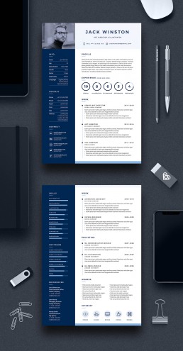Pro Resume 2 Two Page Resume Template